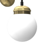 wall lamp Hydro opal glass dia 160 mm 1xE27