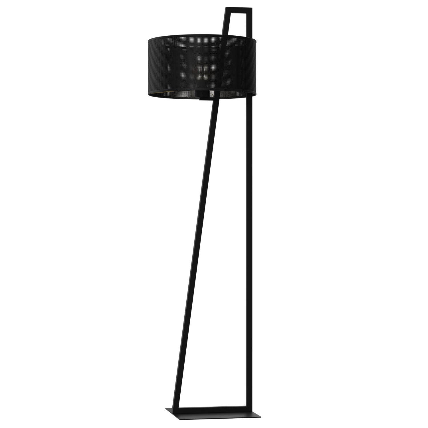 Lampa podł. Loft shade black, cylinder shade dia 400 h 200 black 1xE27