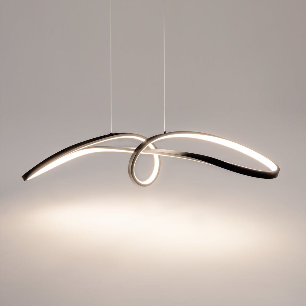 Maytoni Lampa wisząca Curve - Aluminium - Czarny MOD156PL-L52B4K