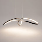 Maytoni Lampa wisząca Curve - Aluminium - Czarny MOD156PL-L52B4K