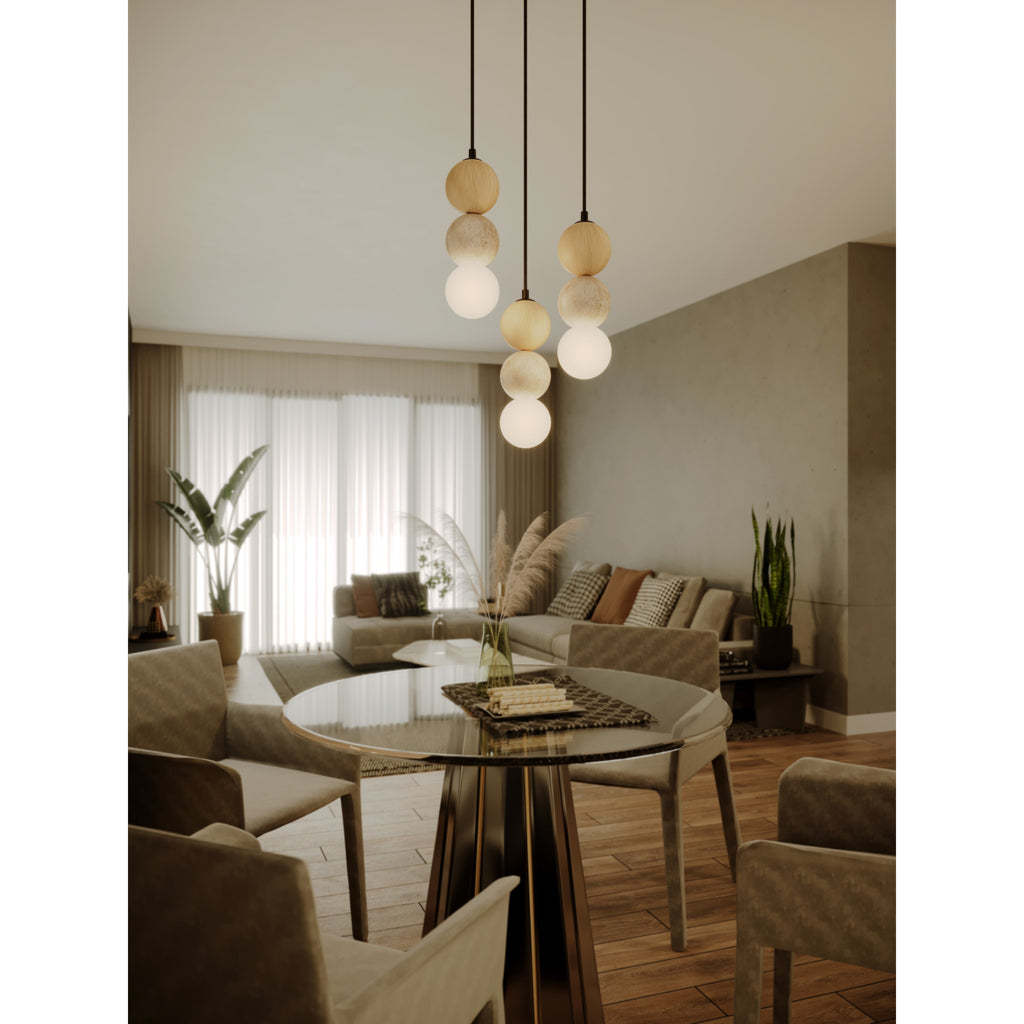 Maxlight Lampa wisząca Alice - Jasny brązowy P0664