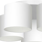 plafon Arden white, cylinder shade white 5xE27