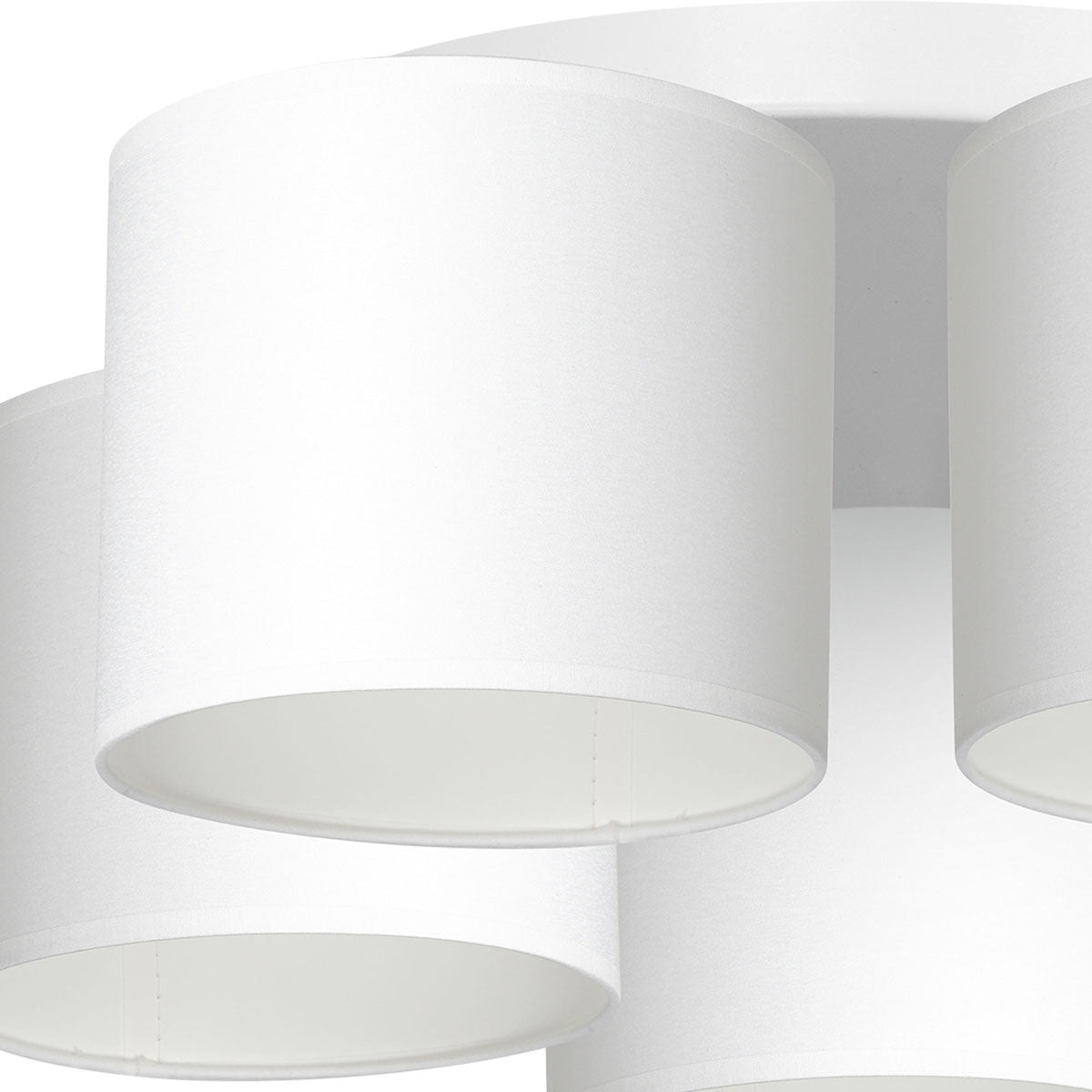 plafon Arden white, cylinder shade white 5xE27