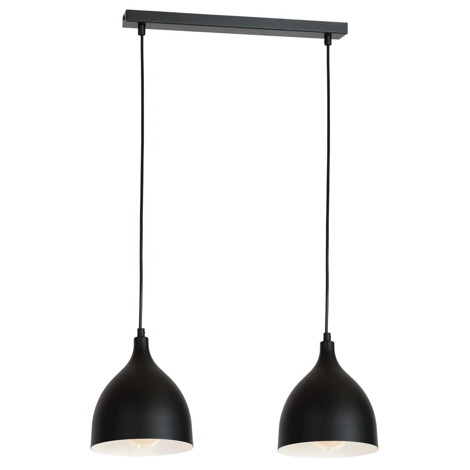 żyrandol Noak classic black/white 2xE27