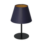 lampka gab. Arden H 34 black, cone shade dia 130/200, h 150 navy blue/gold 1xE27