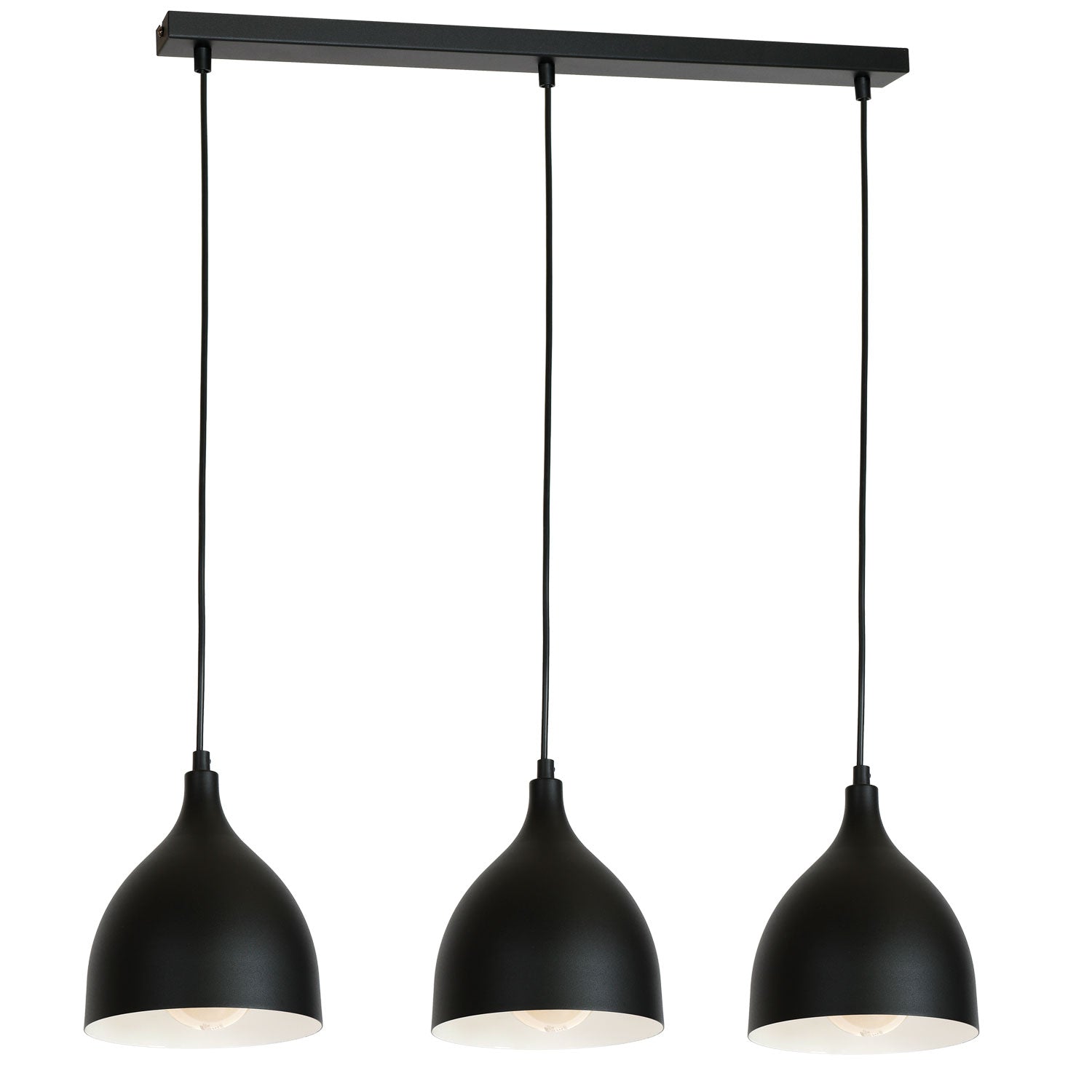 żyrandol Noak classic black/white 3xE27
