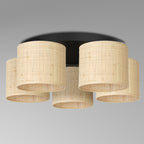 plafon Rattan cylinder shade dia 180, h=150, 5xE27