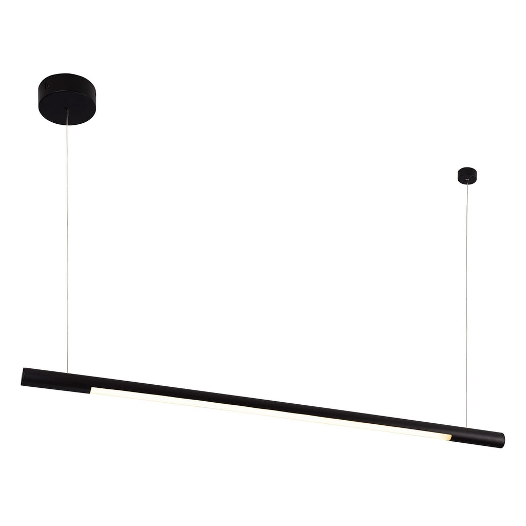 Maxlight Lampa wisząca Organic Horizon 100cm - Stal nierdzewna + akryl - Czarny P0354
