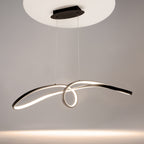 Maytoni Lampa wisząca Curve - Aluminium - Czarny MOD156PL-L52B4K