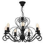 żyrandol Mauro black 7xE14