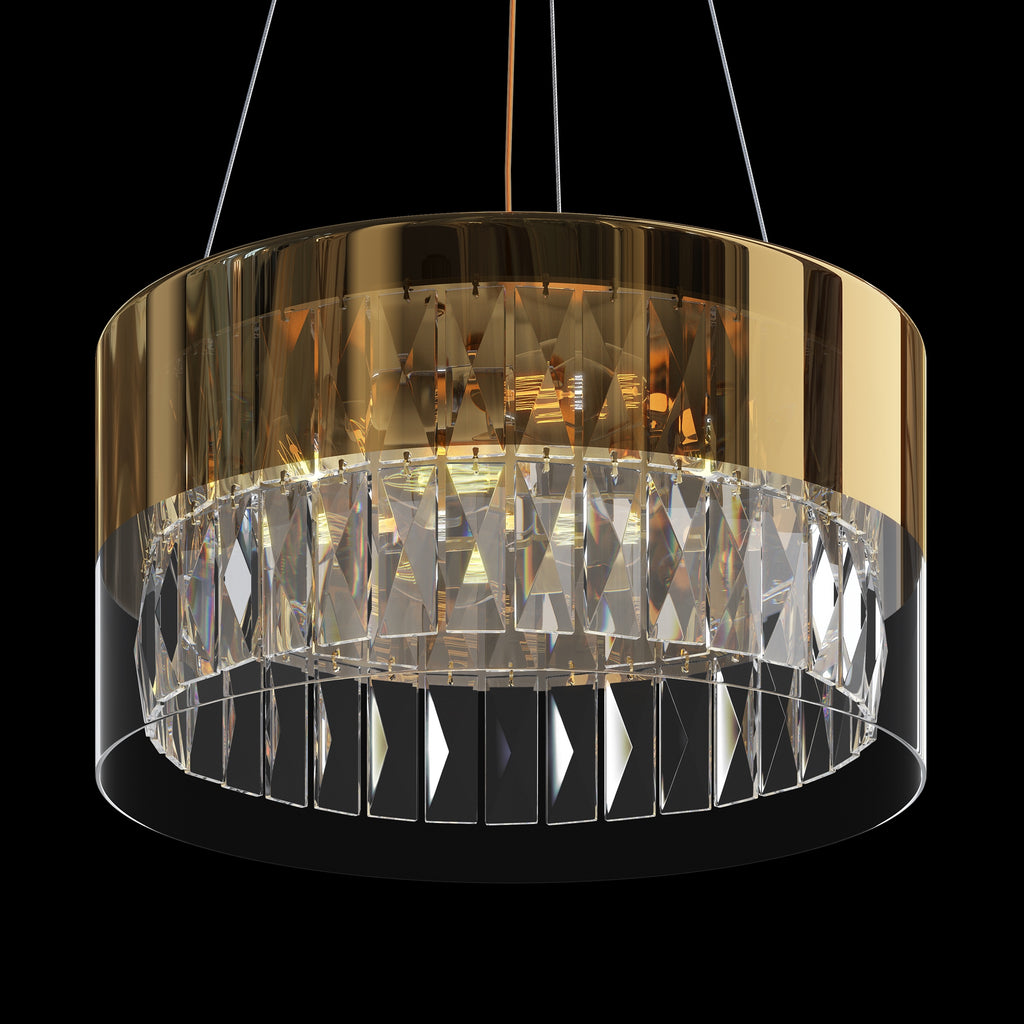 Maytoni Lampa wisząca Wonderland - Stal nierdzewna - Złoty MOD313PL-04G