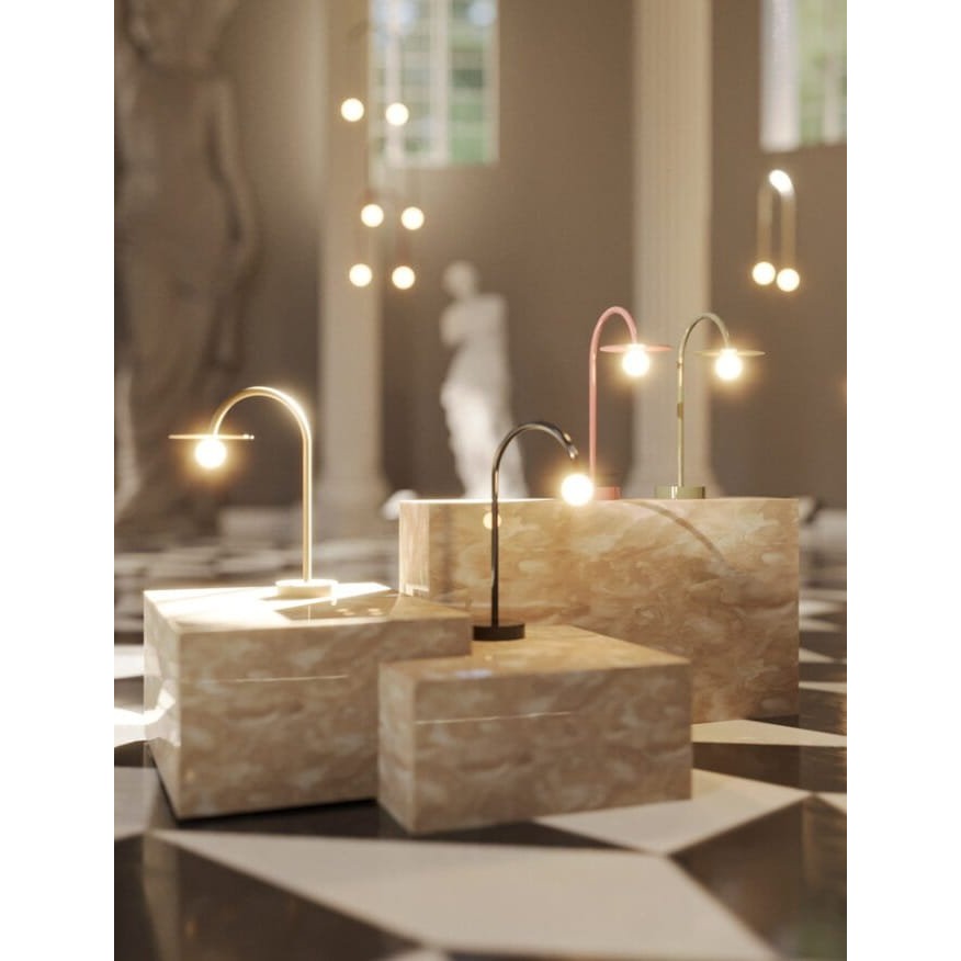 Maxlight Lampa stołowa Enigma - Metal + szkło - Czarny T0053