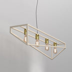 żyrandol Gote beige/gold 4xE27