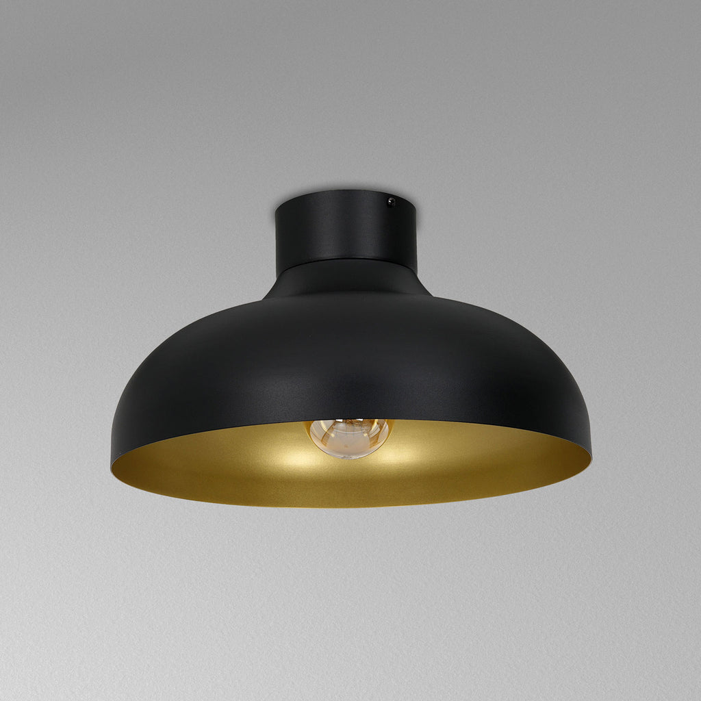 plafon Basca black/gold 1xE27