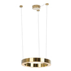 Maxlight Lampa wisząca Luxury 40cm - Stal nierdzewna + akryl - Złoty P0377D