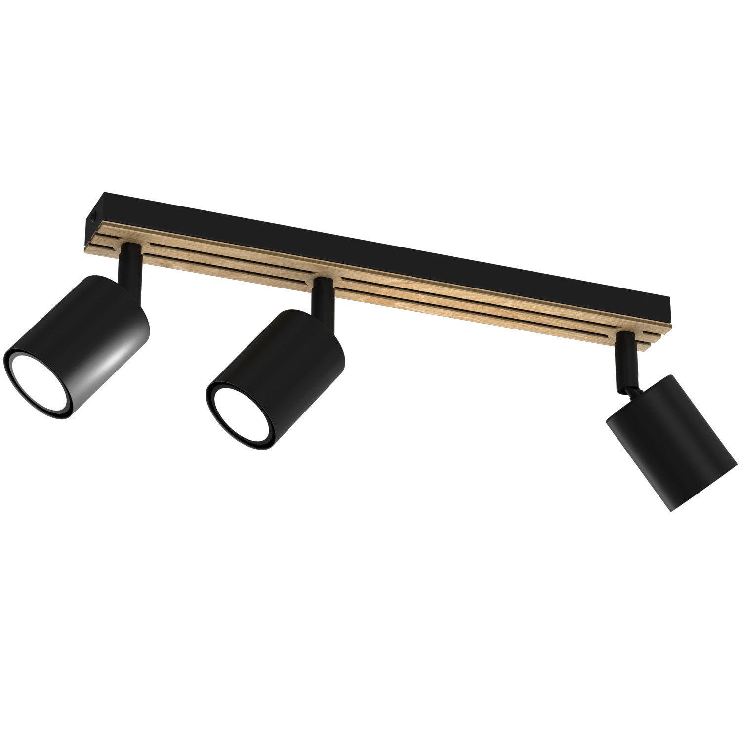 Spot Terra line 400 black/wood/black swivel 3xGU10 (Ceryfikat FSC 100%, SGSCH-COC-070615)