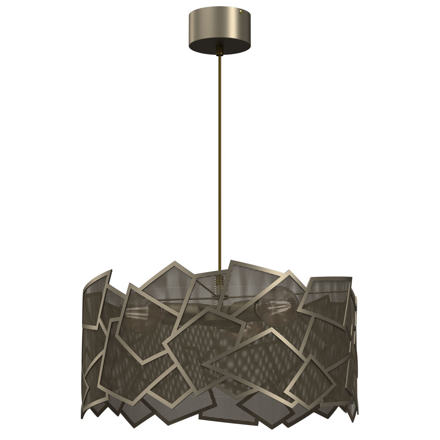 żyrandol Camo titanium-bronze 3xE27