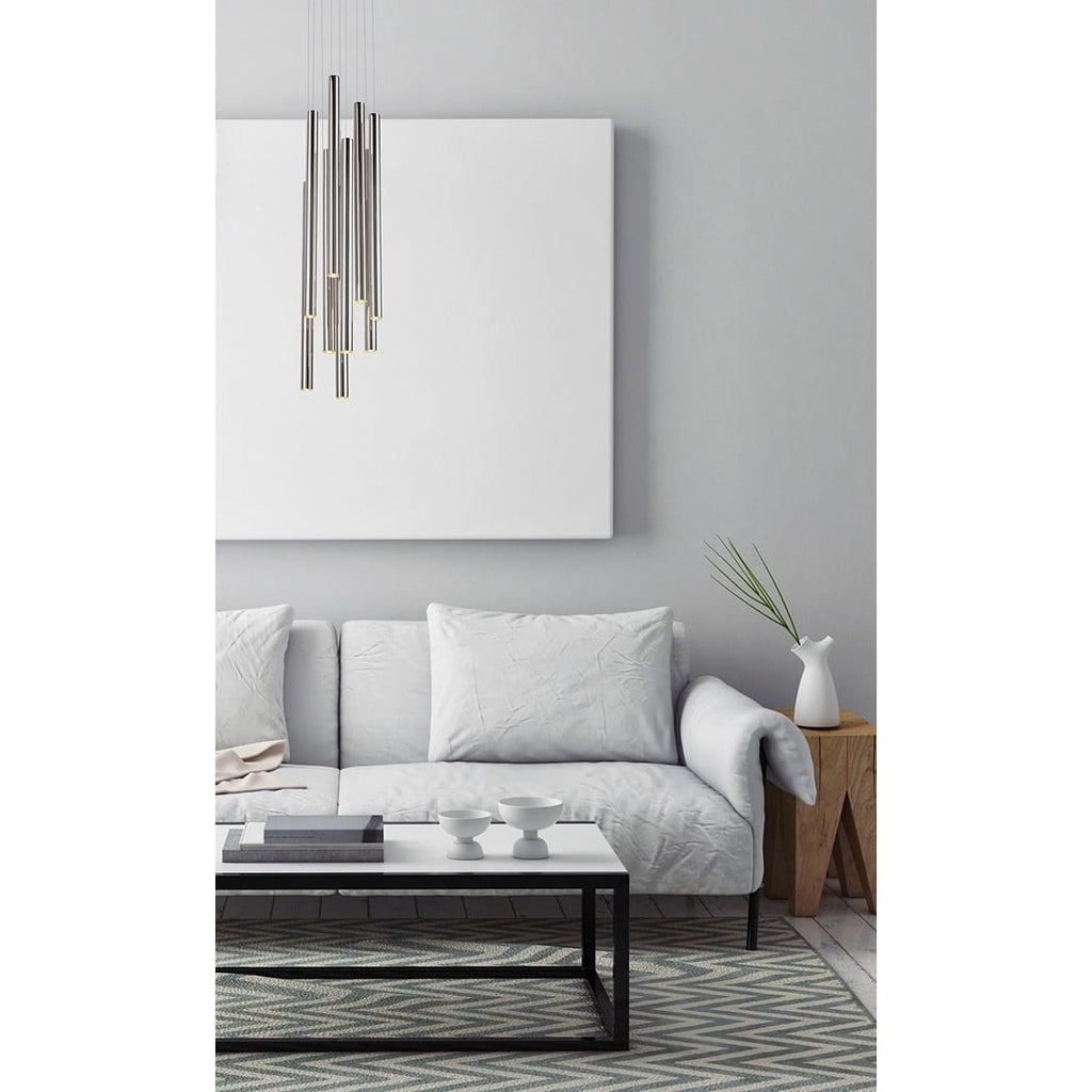 Maxlight Lampa wisząca Organic - Stal nierdzewna + akryl - Chrom P0206D