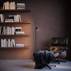 Maytoni Lampa podłogowa Thin - Aluminium - Czarny MOD395FL-L28B3K