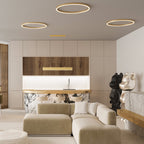 Maytoni Lampa wisząca Rim - Aluminium - Mosiądz MOD058PL-L100BS4K