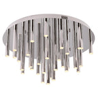 Maxlight Plafon Organic 60cm - Metal + akryl - Chrom C0115D