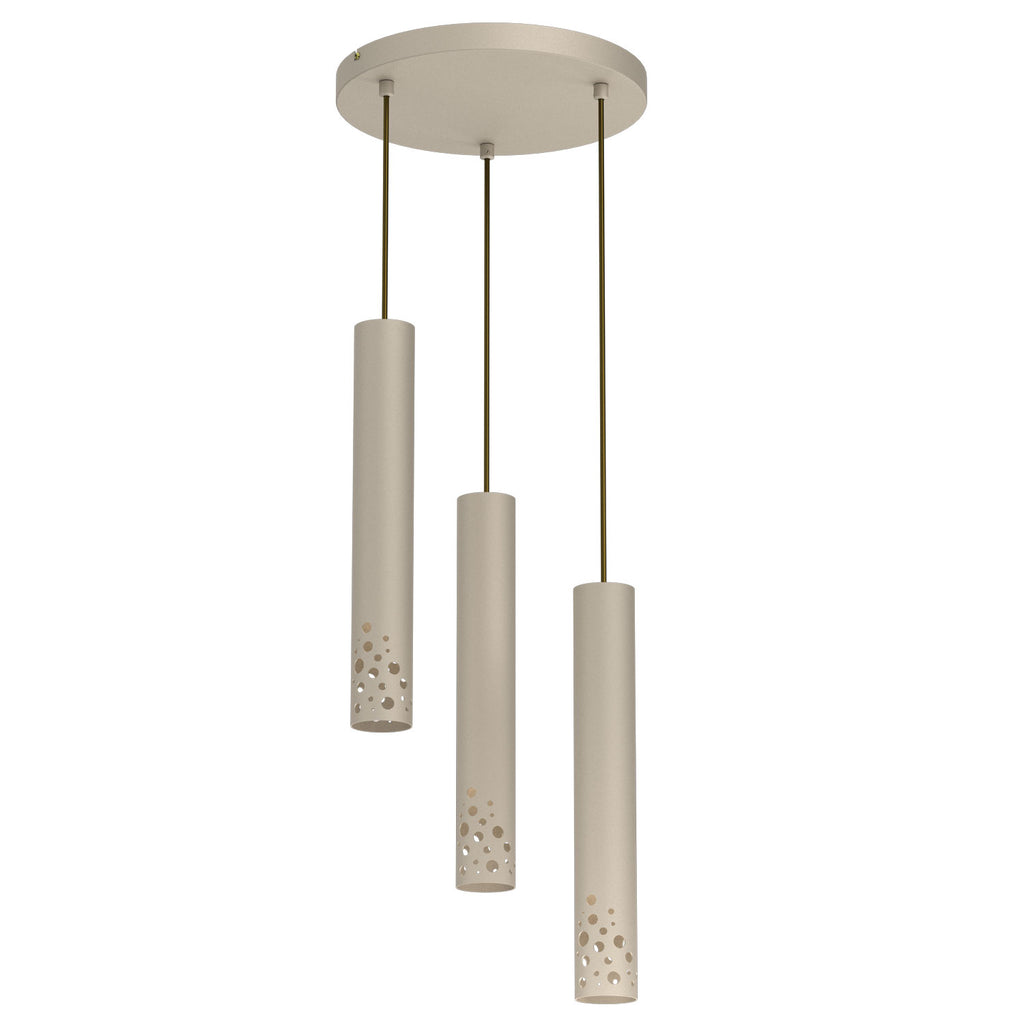 żyrandol Tibia Buble plate dia 300 mm beige 3xGU10