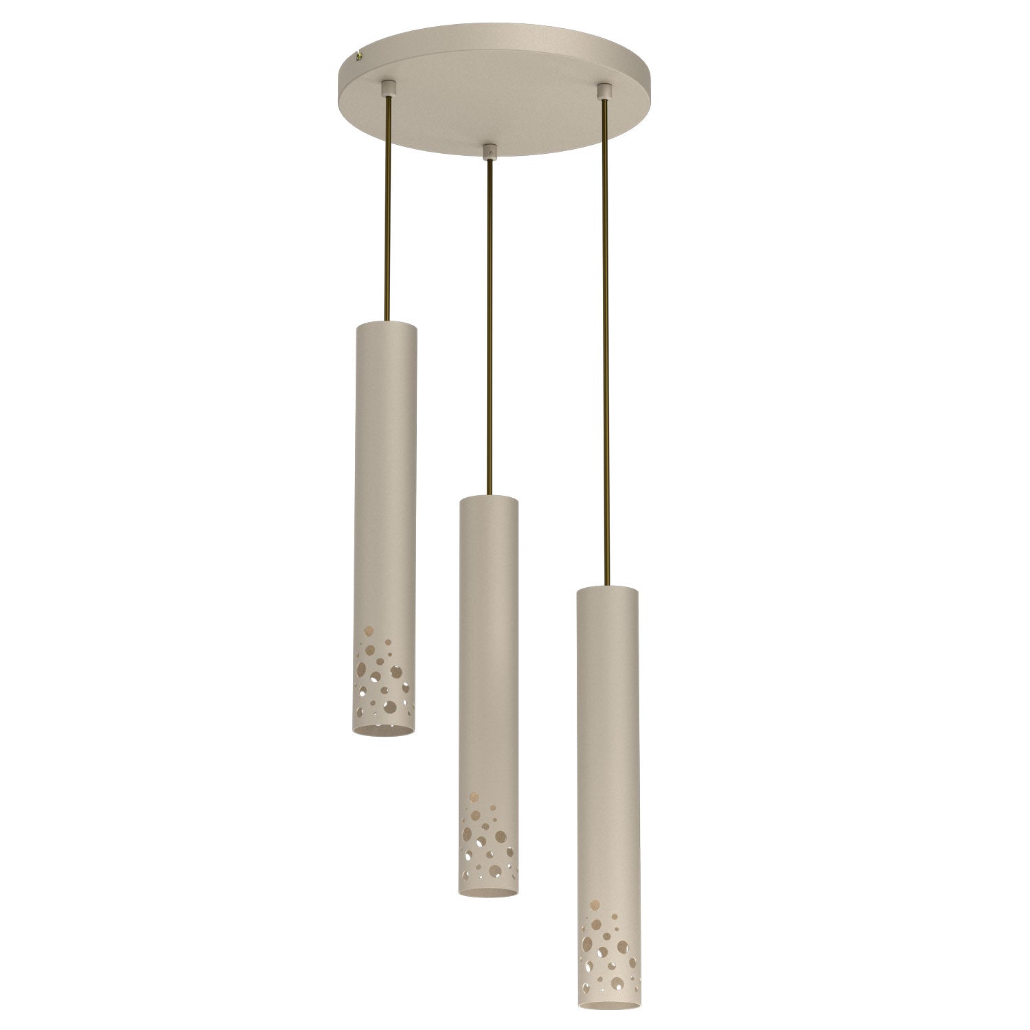 żyrandol Tibia Buble plate dia 300 mm beige 3xGU10