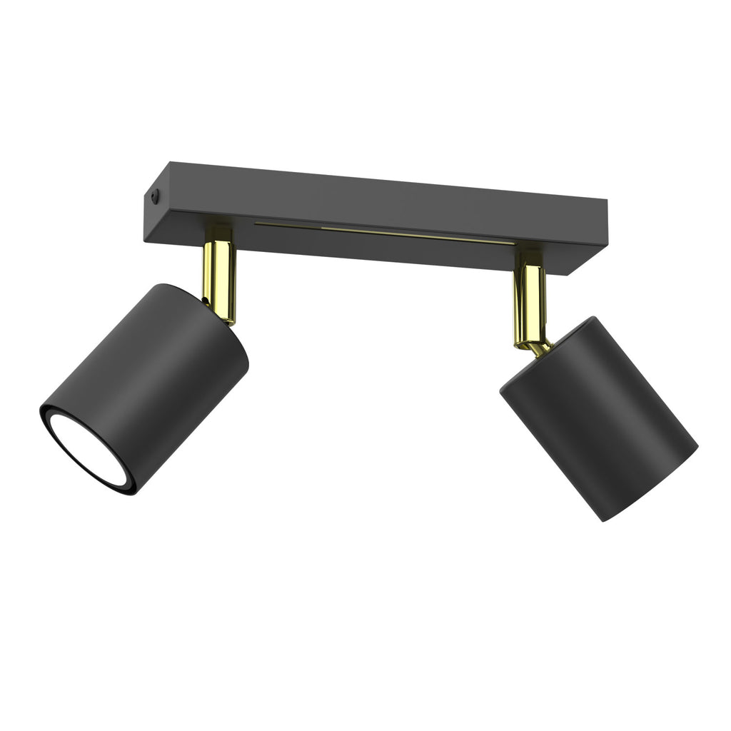 spot Striper black/gold 2xGU10