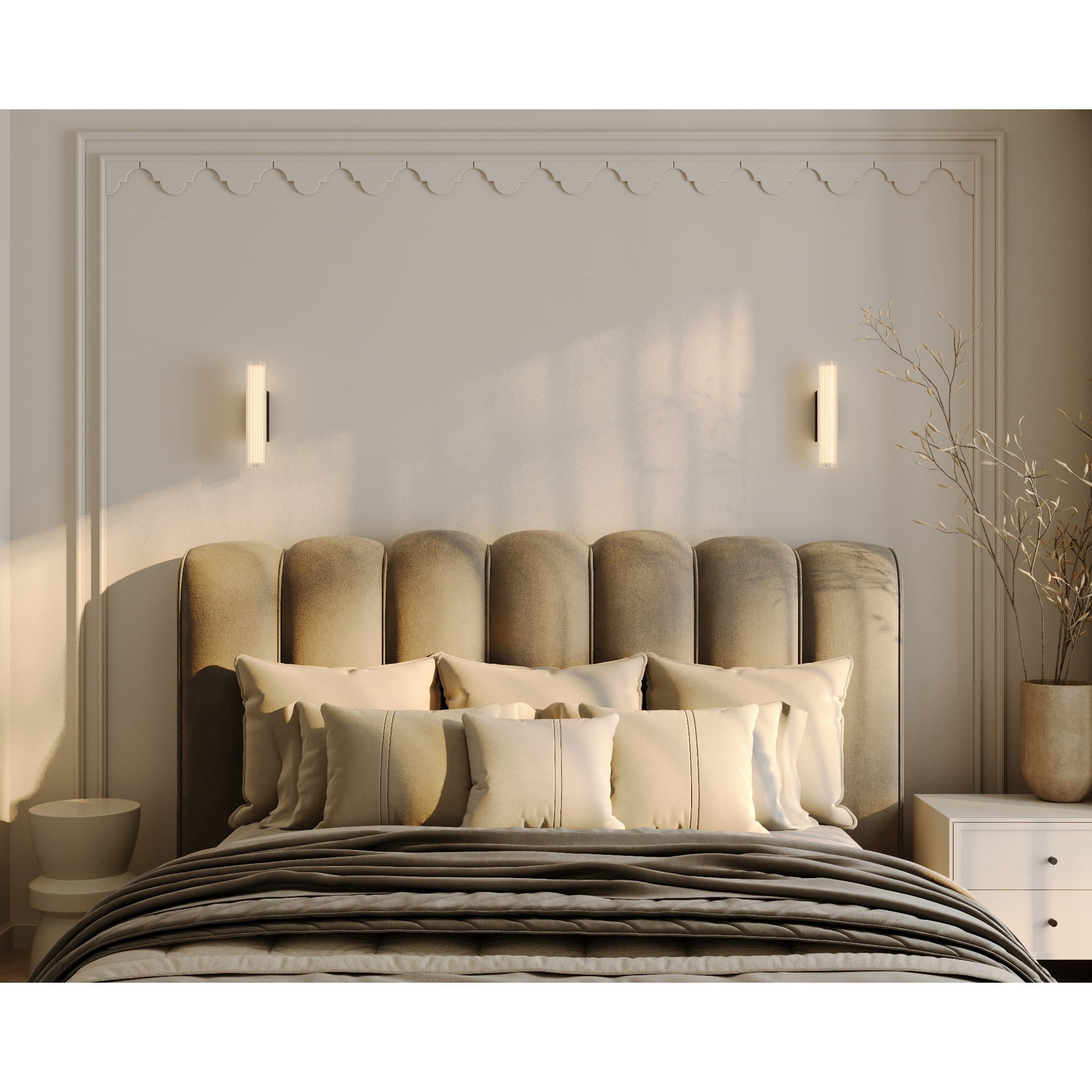 Maxlight Kinkiet Fayette - Aluminium + pc + szkło - Czarny W0363