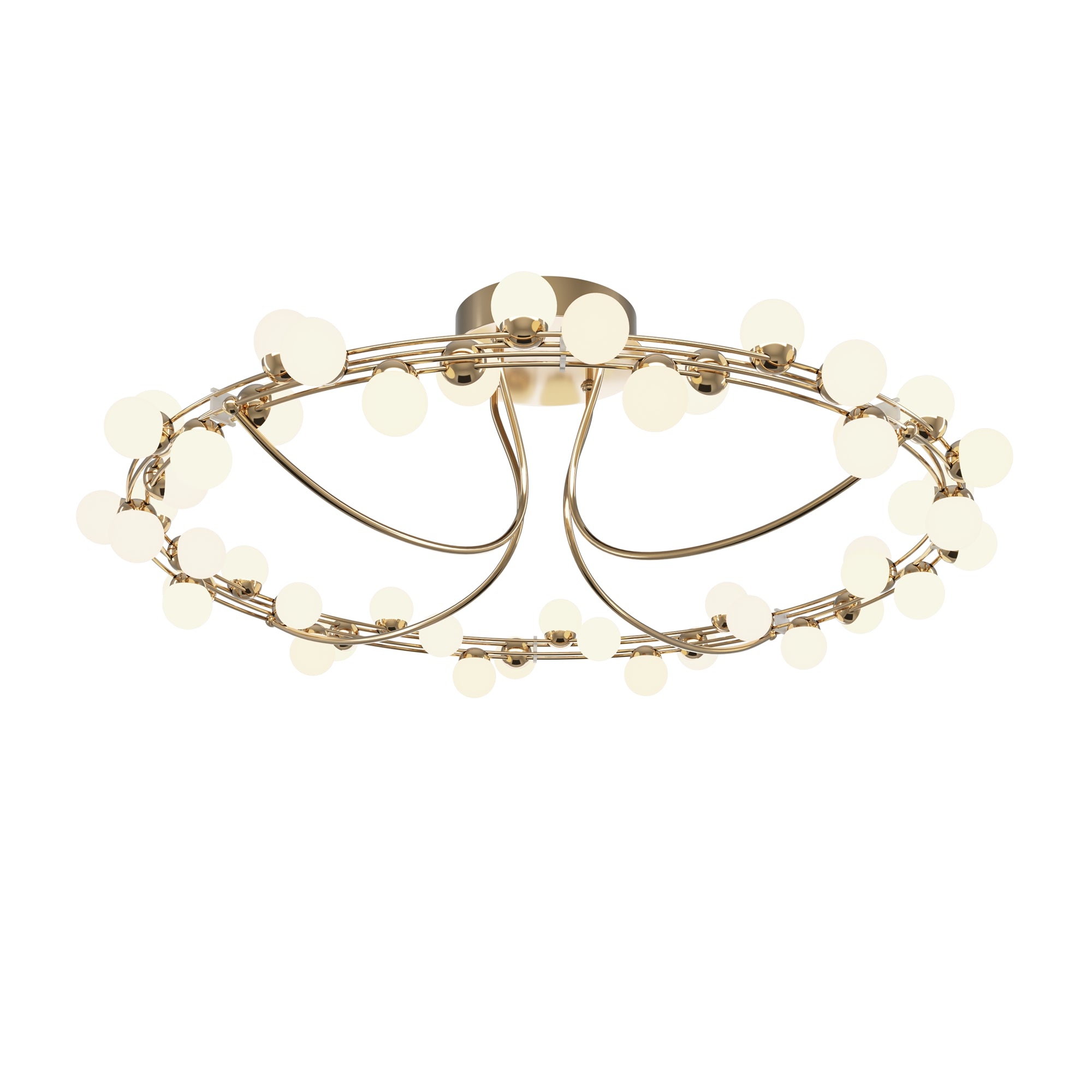 Maytoni Plafon Tessara - Stal nierdzewna - Złoty MOD081CL-L48G3K