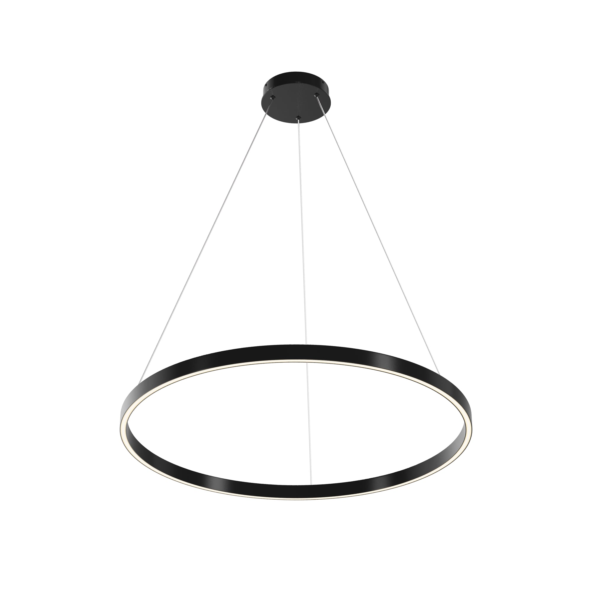 Maytoni Lampa wisząca Rim - Aluminium - Czarny MOD058PL-L42BK