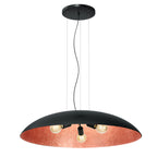 żyrandol Compo flat (dia 1000) black/copper 1xE27