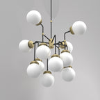 ceiling lamp Hydro opal glass dia 160 mm 12xE27