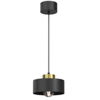 żyrandol Marti black/gold 1xE27