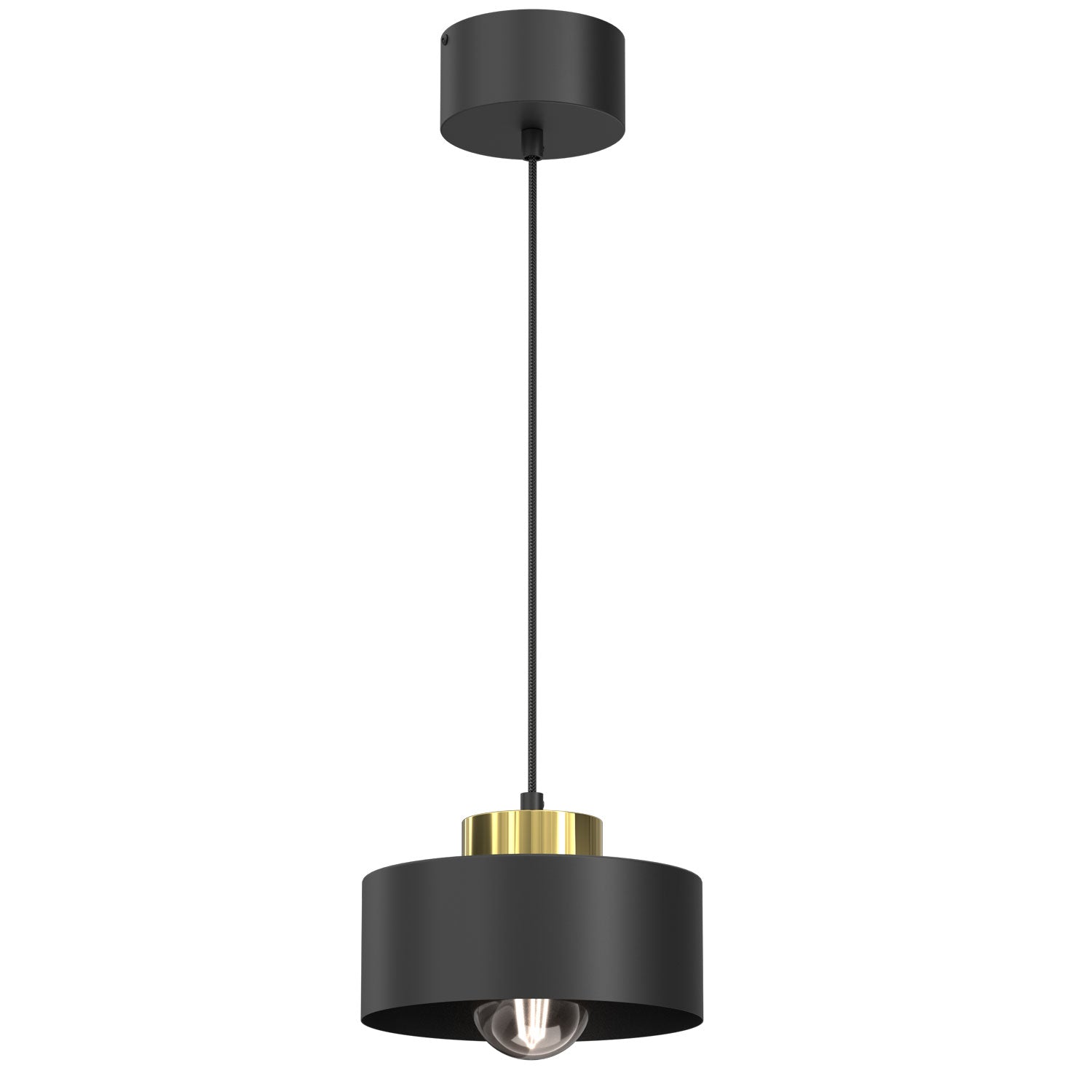 żyrandol Marti black/gold 1xE27