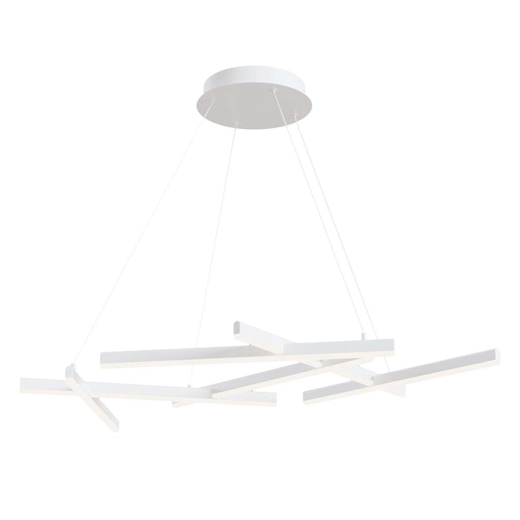 Maytoni Lampa wisząca Line - Aluminium - Biały MOD016PL-L75W