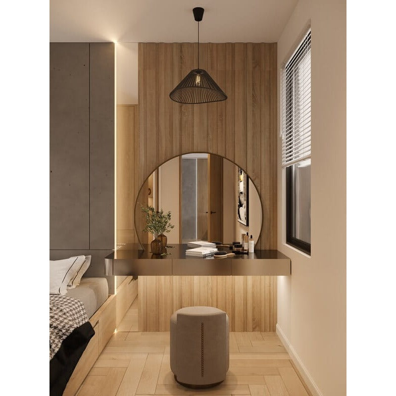 Maxlight Lampa wisząca Amalfi I - Pleciony papier - Czarny P0579