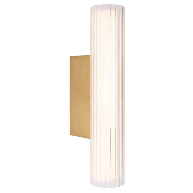 Maxlight Kinkiet Fayette - Aluminium + pc + szkło - Złoty W0364
