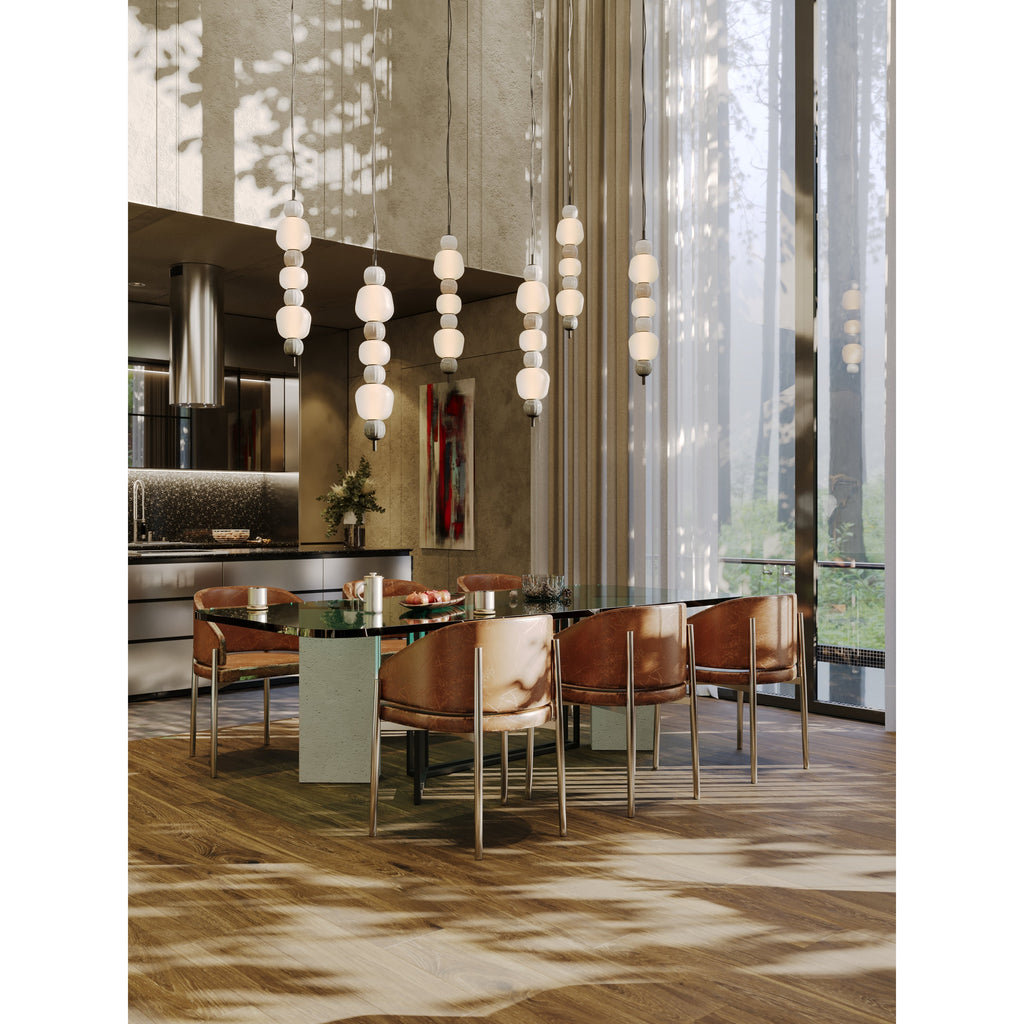 Maxlight Lampa wisząca Modern 28W - Metal + szkło - Czarny P0630