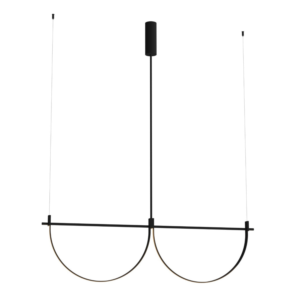Maxlight Lampa wisząca Victoria 40W - Aluminium - Czarny P0688