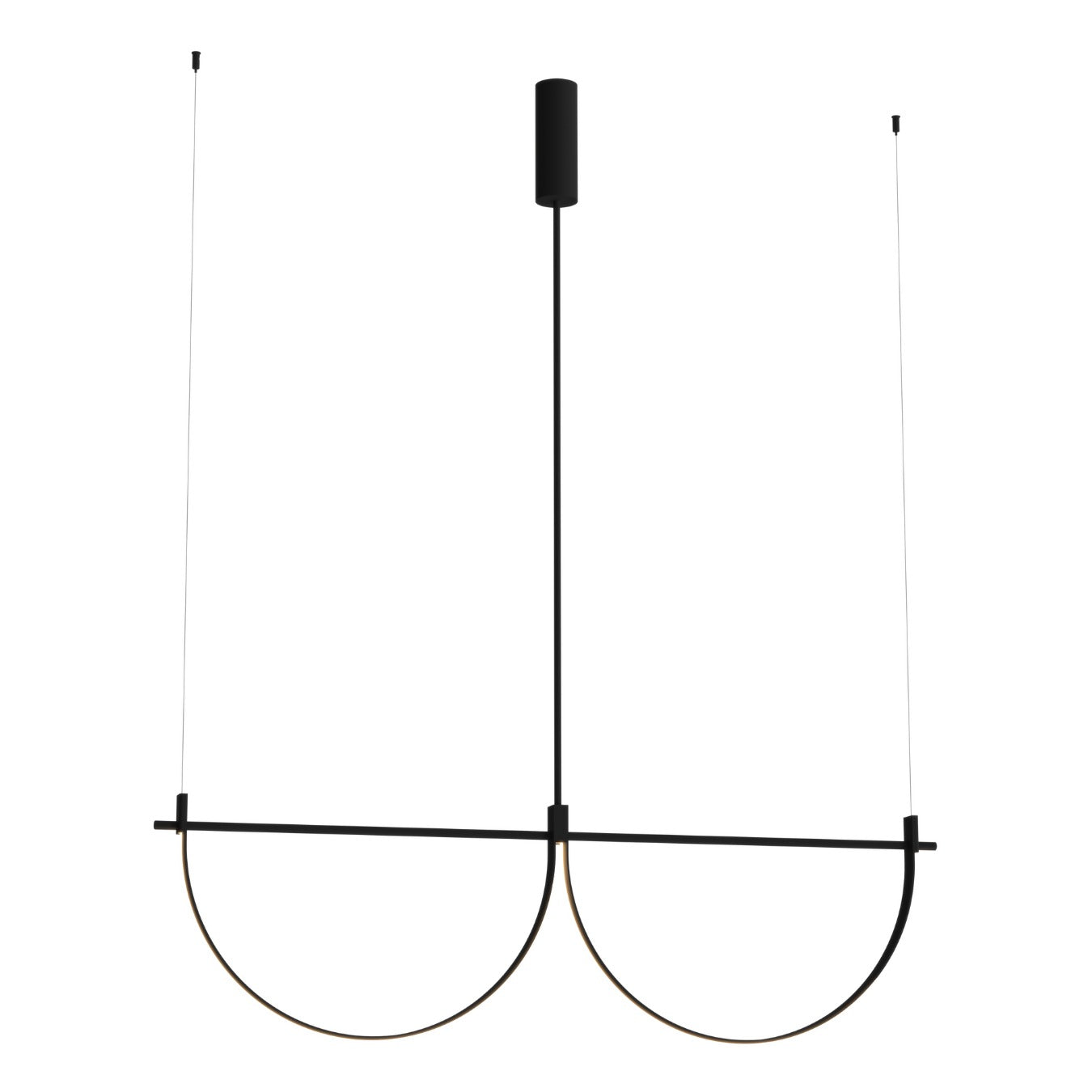 Maxlight Lampa wisząca Victoria 40W - Aluminium - Czarny P0688
