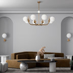 Maytoni Lampa wisząca Rendez-vous - Metal - Brąz MOD109PL-08BS