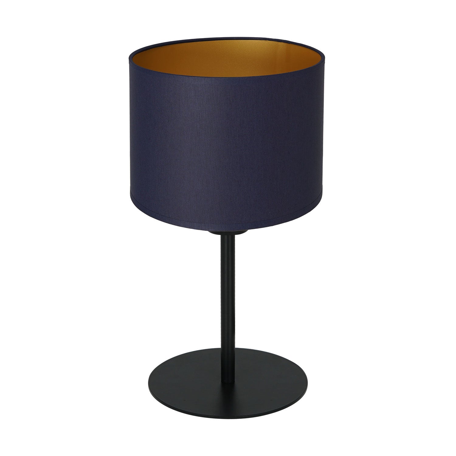 lampka gab. Arden H 34 black, cylinder shade dia 180, h 150 navy blue/gold 1xE27
