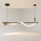 Maytoni Lampa wisząca Tau - Aluminium - Czarny MOD166PL-L30GB3K