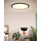 Maxlight Plafon Lotto 48cm - Metal + akryl - Biały + czarny C0238