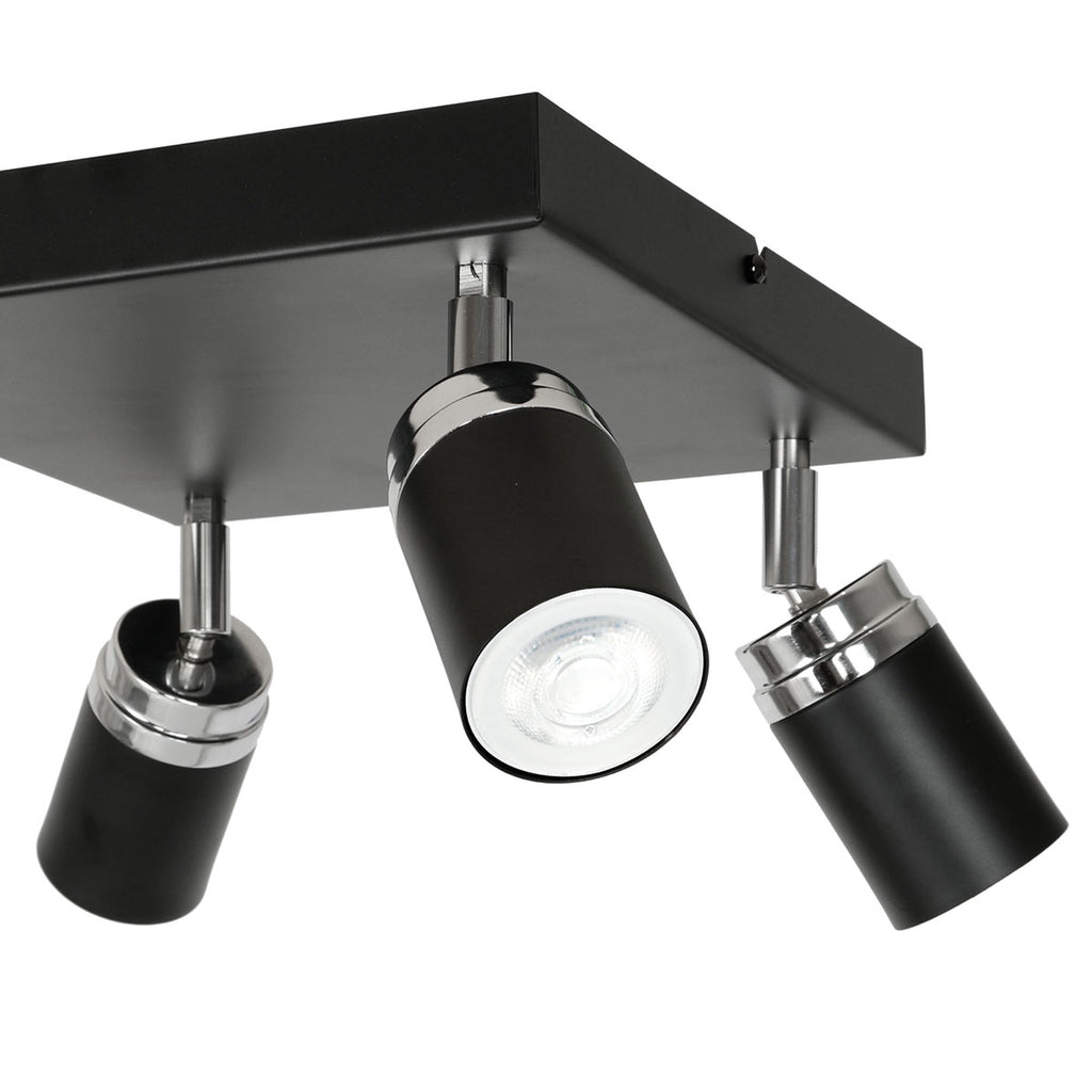 spot Reno black/chrome 4xGU10