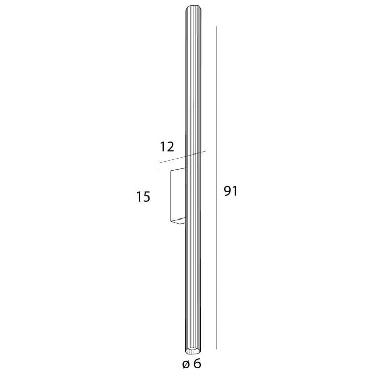 Maxlight Kinkiet Fayette - Aluminium + pc + szkło - Złoty W0368