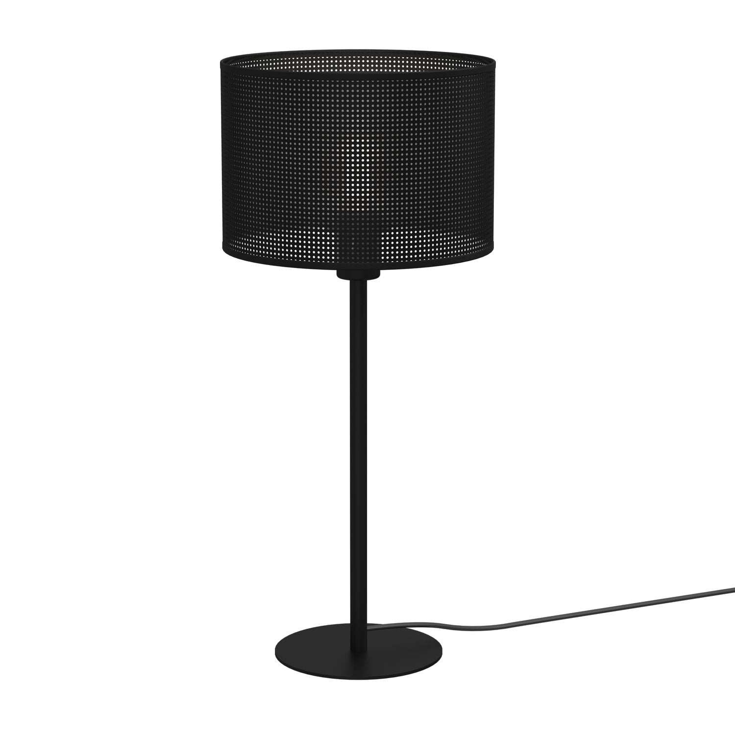 lampka gab. Loft shade H 58 black, cylinder shade dia 250, h 170 black 1xE27