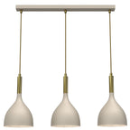 żyrandol line bar 600 mm Noak beige/shiny gold 3xE27
