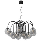 żyrandol Cambridge (smoke glass 2907) black 12xE14